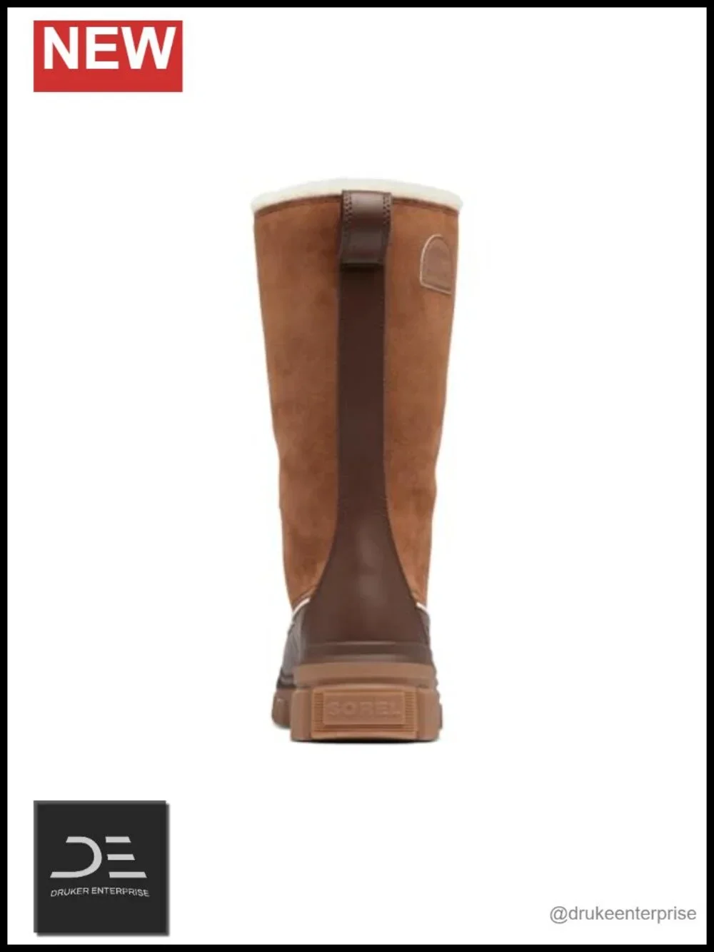 Sorel Tivoli V Tall Waterproof Suede Winter Boots Faux Fur Collar